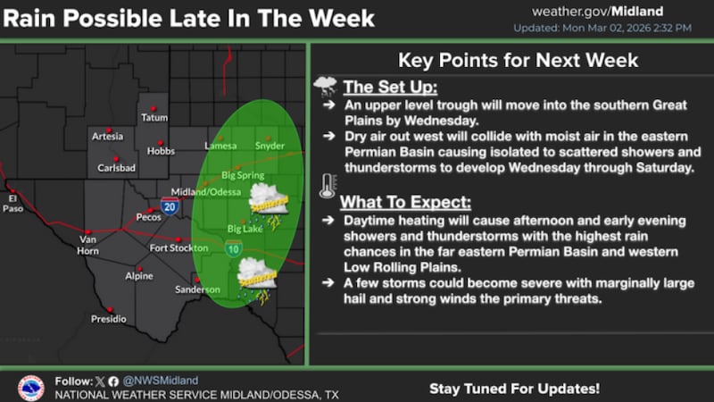 Algunas tormentas podrían ser intensas
