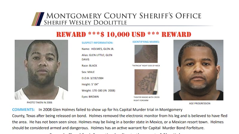 Glen Holmes, buscado por asesinato, podría estar en México, posiblemente disfrazado de mujer