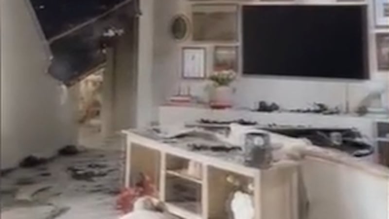 «Por suerte, no había nadie más en casa cuando ocurrió todo», dijo.