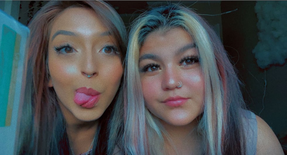 Alicia Bustos (left) and Analuisa Mendoza (right) were outside Canyon when they were hit by a...