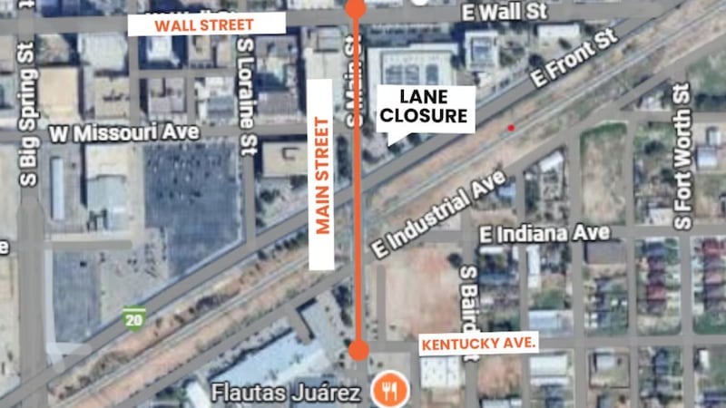 Los conductores deben esperar varios cierres de carreteras y carriles en el área hasta...