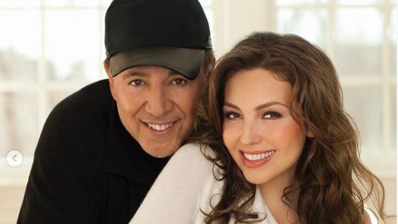 Thalia y Tommy Mottola