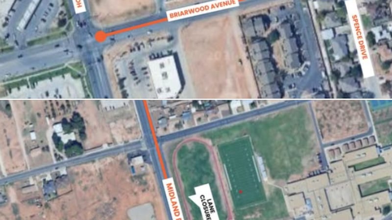 Se recomienda a los automovilistas reducir la velocidad en las zonas de trabajo, seguir la...