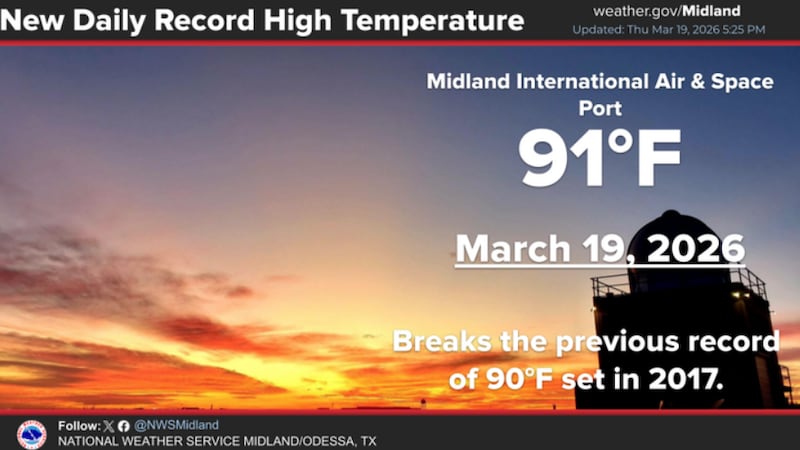 Se esperan temperaturas máximas cercanas a los récords hasta el domingo.