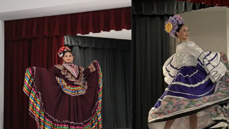 Como parte de la celebración, bailarines folclóricos del Hispanic Cultural Center of Midland...