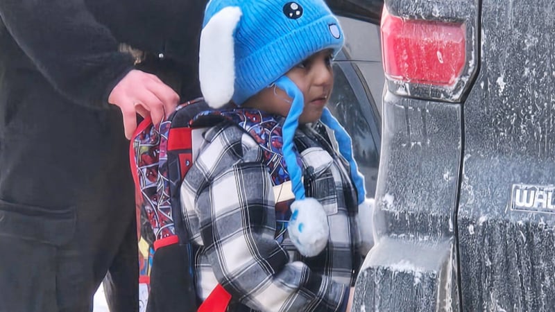 Liam Conejo Ramos, de 5 años, es detenido por agentes de Inmigración y Control de Aduanas tras...