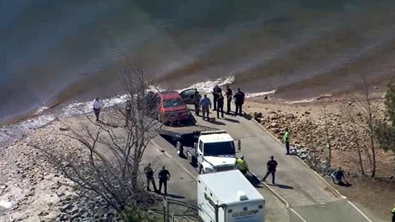 A car was pulled out of Lake Lanier early Monday afternoon. It happened at Tidwell Park.
