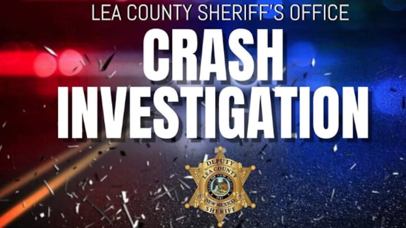 Agentes de la Oficina del Sheriff del condado de Lea fueron llamados por accidente de choque