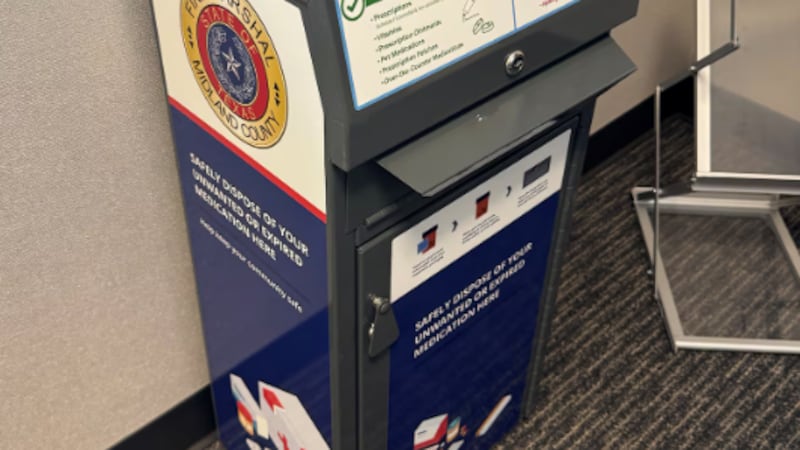 El condado de Midland ha instalado un nuevo buzón para medicamentos recetados con el fin de...