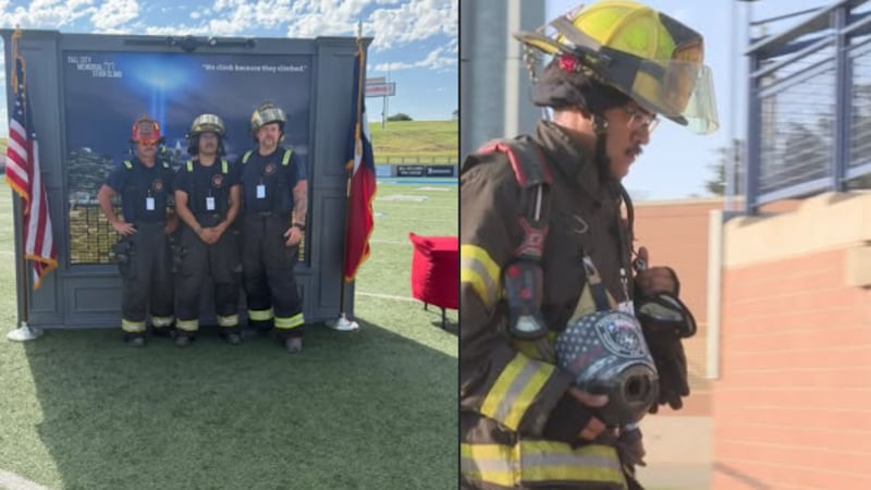 Los participantes rindieron homenaje a los 343 bomberos que murieron ese día, así como a los...