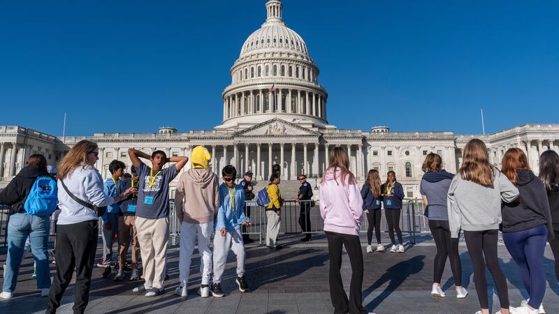 El Capitolio estadounidense en Washington el 15 de octubre del 2025. (AP foto/J. Scott...