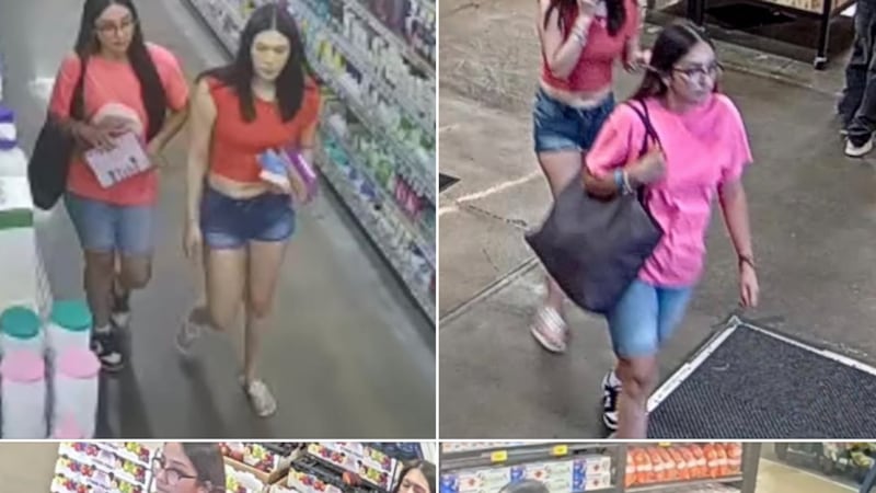 dos mujeres desconocidas robaron mercancía por valor de aproximadamente 212 dólares en HEB.