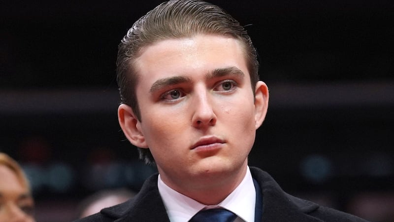 Barron Trump en la ceremonia de inauguración de su padre en Washington el 20 de enero del...