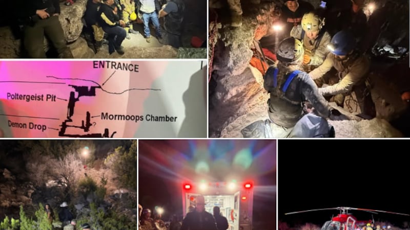 Estaban explorando el río subterráneo de Sorcerer’s Cave, la segunda cueva más profunda de Texas