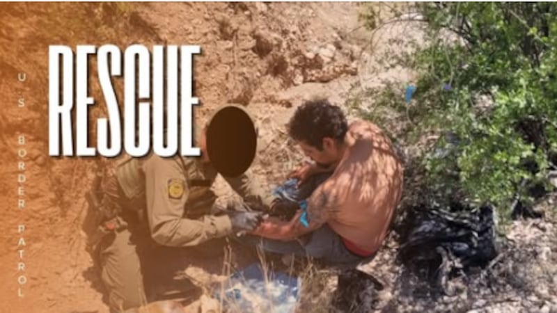 USBP desplegó rápidamente la Patrulla a Caballo, técnicos de emergencias médicas y apoyo aéreo...