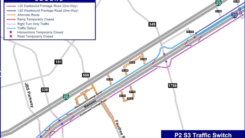 Preste atención a la señalización y espere retrasos.
