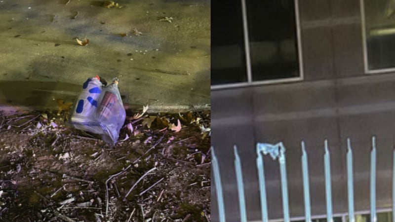 Incendiary device Atlanta ICE building perimeter fence