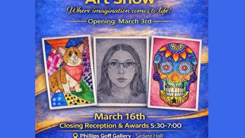 Esta inspiradora exposición muestra obras de arte de los alumnos, llenas de imaginación, color...