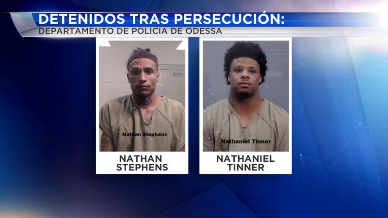 Nathan Stephens y Nathaniel Tinner detenidos tras persecución policiaca.