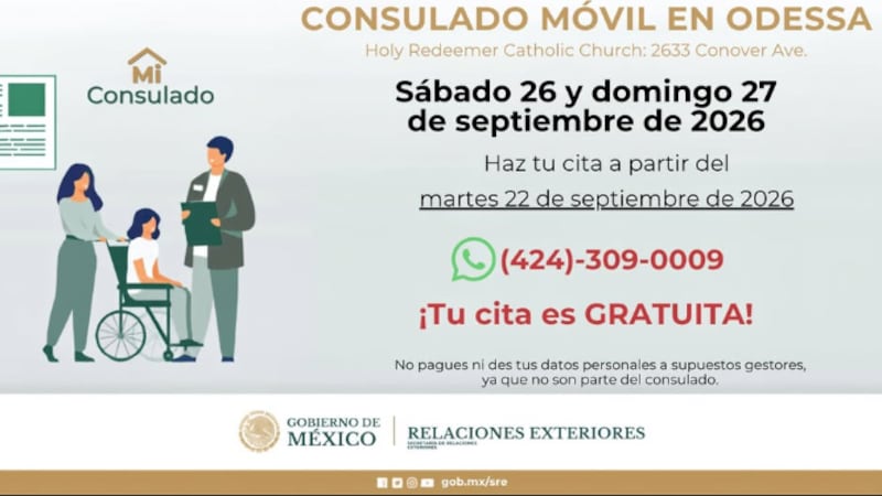 La jornada de servicios consulares está programada para los días sábado 26 y domingo 27 de...