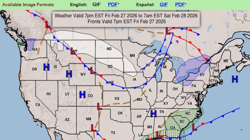Pronóstico del clima para el fin de semana
