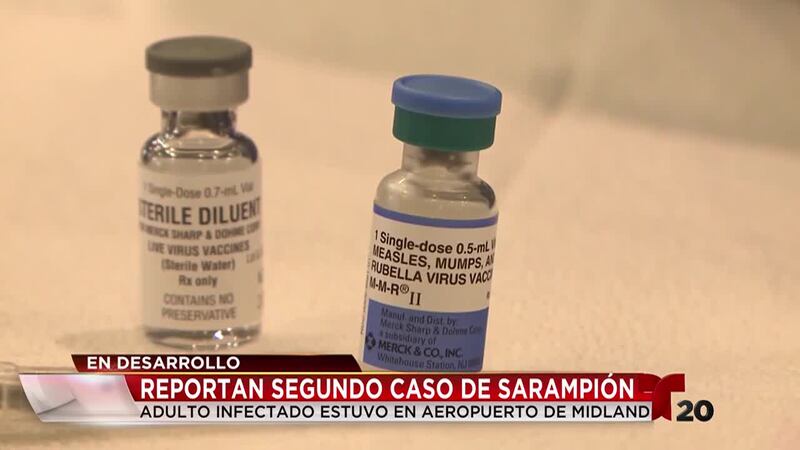 Departamento de Salud de Midland informa segundo caso de sarampión en Condado de Midland